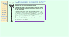 Desktop Screenshot of lakeelsinorehistoricalsociety.org